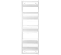 anapont Radiador eléctrico de baño - blanco recto - con encendido/apagado - interruptor - radiador toallero - calentador de baño eléctrico - calentador de toallas - fabricado en Alemania