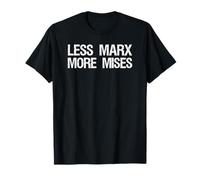 Anarcho Capitalism Libertarian - Menos Marx, Más Mises Camiseta