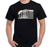 Anarchy Barcode Evolution Anti Capitalist Anarchist Anarchism T Shirty T-Shirt Black M