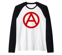 Anarquía Anarquismo Anarquistas Símbolo Camiseta Manga Raglan
