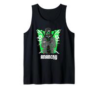 Anarquía Anarquista Ninja Samurai Guerrero Japonés Anime Camiseta sin Mangas