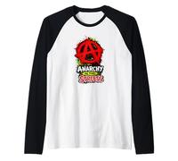 Anarquía en Las Calles - Anarquista Punk Rock audaz Camiseta Manga Raglan