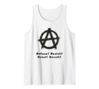 Anarquía, libertad, punks, punk rock, anarquía Camiseta sin Mangas