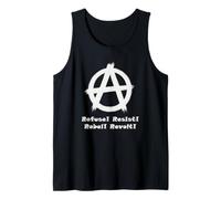 Anarquía, libertad, punks, punk rock, anarquía Camiseta sin Mangas