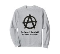 Anarquía, libertad, punks, punk rock, anarquía Sudadera