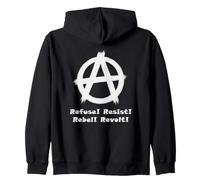 Anarquía, libertad, punks, punk rock, anarquía Sudadera con Capucha