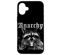 Anarquía Mapache Basura Mapache Rebelde anarquista ingobernable Carcasa para iPhone 16 Plus