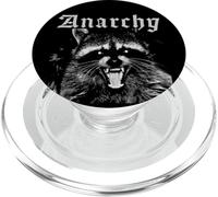 Anarquía Mapache Basura Mapache Rebelde anarquista ingobernable PopSockets PopGrip para MagSafe