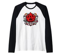 Anarquía Punk, Símbolo Rebelde Camiseta Manga Raglan