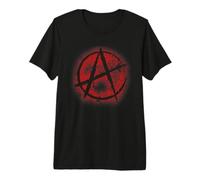 Anarquía Roja Símbolo Diseño Graffiti, Anarquismo, Punk Camiseta Premium
