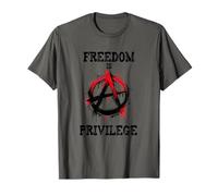 Anarquía símbolo punk la libertad es un privilegio meme Camiseta