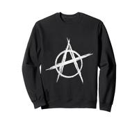 Anarquismo Logo Revolución Social Símbolo Anarquista Angustiado Sudadera