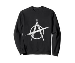 Anarquismo Logo Revolución Social Símbolo Anarquista Angustiado Sudadera