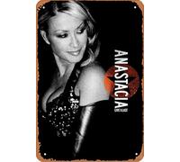 Anastacia: Live at Last - Póster de película para el hogar, decoración de pared, letrero de metal retro, 20 x 30 cm