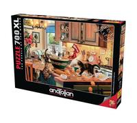 Anatolian Puzzle - Alcaparras de cocina de gatitos, rompecabezas de 700 piezas, #2700