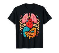 Anatomía Colorida del Cuerpo Humano ilustrada - Enfermera Camiseta