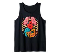 Anatomía Colorida del Cuerpo Humano ilustrada - Enfermera Camiseta sin Mangas