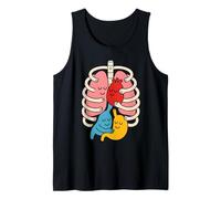 Anatomía Colorida del Cuerpo Humano ilustrada - Enfermera Camiseta sin Mangas