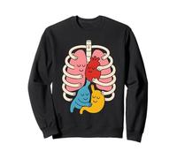 Anatomía Colorida del Cuerpo Humano ilustrada - Enfermera Sudadera