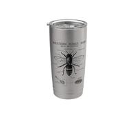 Anatomía de la abeja occidental - Diagrama de biología de insectos Vaso térmico de acero inoxidable de doble pared