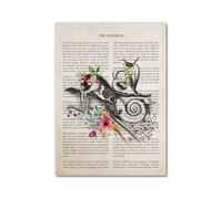 Anatomía de la flor del tímpano, vintage, anatomía humana, músculos, flores, arte de pared, lienzo, pósteres, impresiones corporales, narrar, imágenes, educación médica, decoración del hogar
