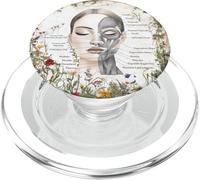 Anatomía de los músculos faciales con Flores Silvestres PopSockets PopGrip para MagSafe