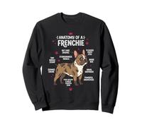 Anatomía de un Amante de los Perro Bulldog Divertido francés Sudadera