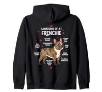 Anatomía de un Amante de los Perro Bulldog Divertido francés Sudadera con Capucha