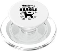 Anatomía de un Beagle | Dueño de Mascotas Beagle Dog Lover PopSockets PopGrip para MagSafe