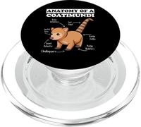 Anatomía De Un Coatimundi Kawaii Chibi Divertido Coati Amante PopSockets PopGrip para MagSafe