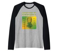 Anatomía De Un Columpio De Piña Divertida Piña Para Hombres Mujeres Camiseta Manga Raglan
