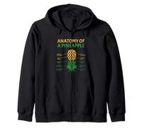 Anatomía De Un Columpio De Piña Divertida Piña Para Hombres Mujeres Sudadera con Capucha