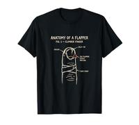 Anatomía de un Escalador de búlder Divertido Flapper Camiseta