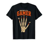 Anatomía De Un Gamer Divertido Retro Gaming Meme Teclado Camiseta