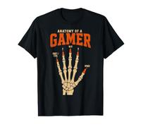 Anatomía De Un Gamer Divertido Retro Gaming Meme Teclado Camiseta gráfica económica