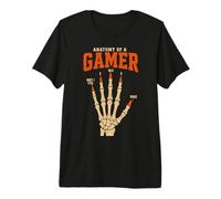 Anatomía De Un Gamer Divertido Retro Gaming Meme Teclado Camiseta Premium