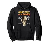 Anatomía De Un Gamer Retro Gamer Sudadera con Capucha