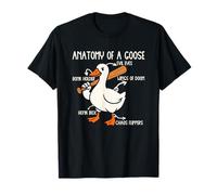 Anatomía De Un Ganso Mal De Ojos Caos Humor Camiseta