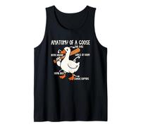 Anatomía De Un Ganso Mal De Ojos Caos Humor Camiseta sin Mangas