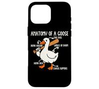 Anatomía De Un Ganso Mal De Ojos Caos Humor Carcasa para iPhone 16 Pro Max