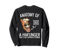Anatomía De Un Haflinger Divertido Haflinger Sudadera