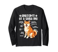 Anatomía De Un Shiba Inu - Perro Japonés Papá Perro Mamá Manga Larga