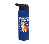 Anatomía De Un Shiba Inu - Perro Japonés Papá Perro Mamá Stainless Steel Insulated Water Bottle