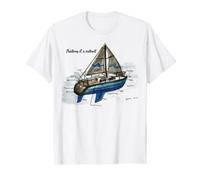 Anatomía de un velero, vela, vela, ancla marinero Camiseta