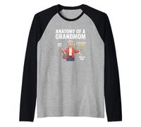 Anatomía De Una Abuela Abuela Familia Matriarca Camiseta Manga Raglan