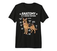 Anatomía del Pastor alemán Divertido dueño de Perro niños niñas niños Camiseta Premium