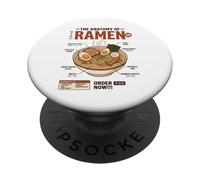 Anatomía del Ramen Comida Japonesa Retro Gastronomía Estética PopSockets PopGrip Adhesivo