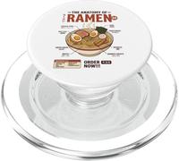 Anatomía del Ramen Comida Japonesa Retro Gastronomía Estética PopSockets PopGrip para MagSafe