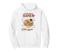 Anatomía del Ramen Comida Japonesa Retro Gastronomía Estética Sudadera con Capucha