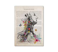 Anatomía del sistema linfático, vintage, anatomía humana, músculos, flores, arte de pared, lienzo, pósteres, impresiones corporales, narrar, imágenes, educación médica, decoración del hogar